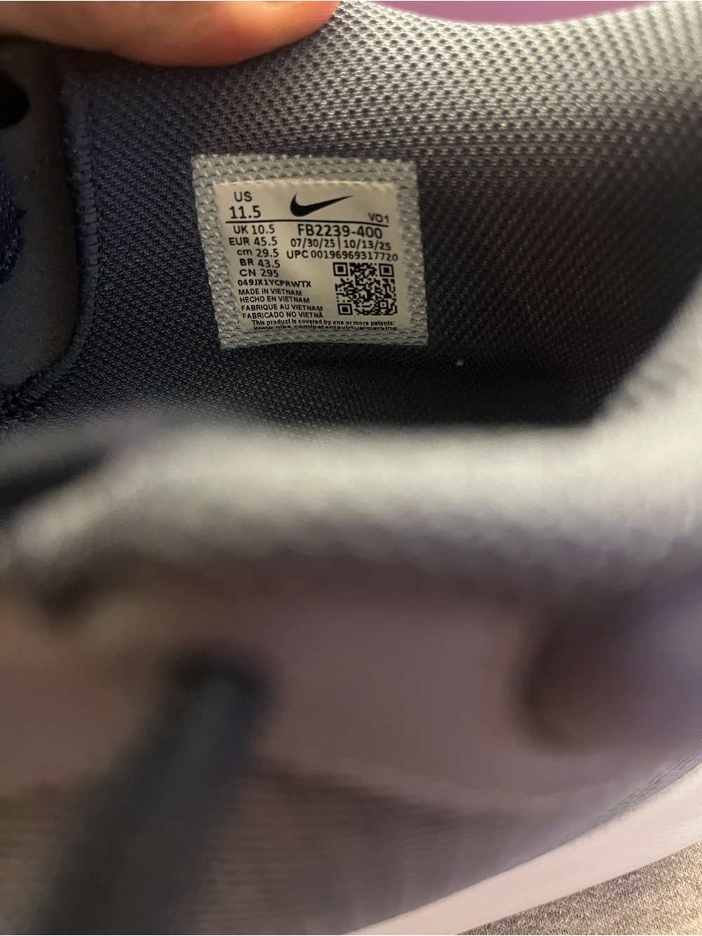 Nike Lebron Witness VIII Ashen Slate White Men's Shoe Size 11.5 FB2239-400 - Picture 9 of 11